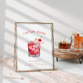 Kers op de top | Bruiloft Signature Drank Poster