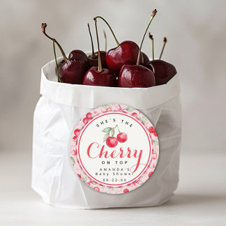 Kers op de Top Coquette Baby Shower Favor Sticker