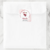 Kers op de top Dank je wel Zomer Bruidsmeisjesfees Vierkante Sticker (Tas)