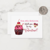 Kers op de top notitiekaartje (Voorkant / Achterkant in situ)