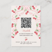 Kers op de top | QR-code register van Vrijgezellen Informatiekaartje (Voorkant)