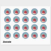Kers op de Top Ronde Sticker (Vel)