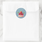 Kers op de Top Ronde Sticker (Tas)