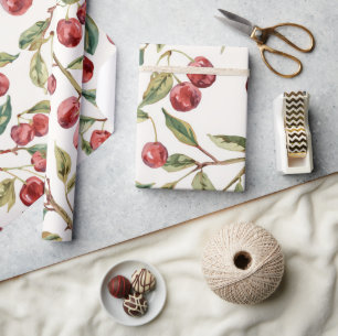 Kers op de top Thema Esthetisch Viraal Cadeaupapier
