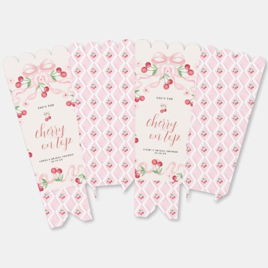 Kers op de top | VRIJGEZELLENFEEST Bedankdoosjes (Ongevouwen)