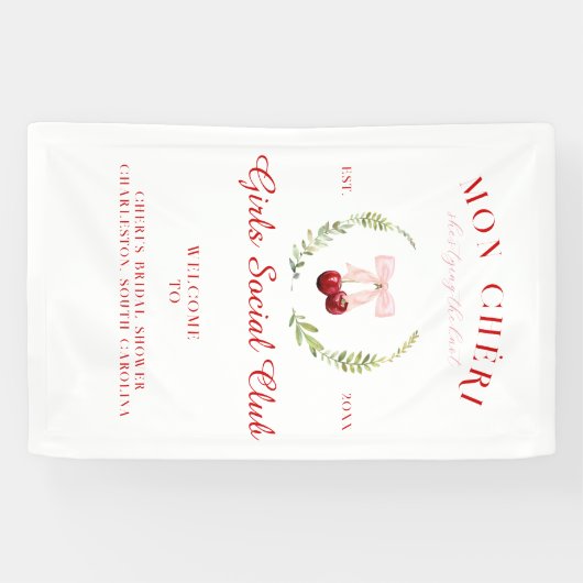 Kers op de top | Vrijgezellenfeest Welkom Spandoek (Horizontaal)