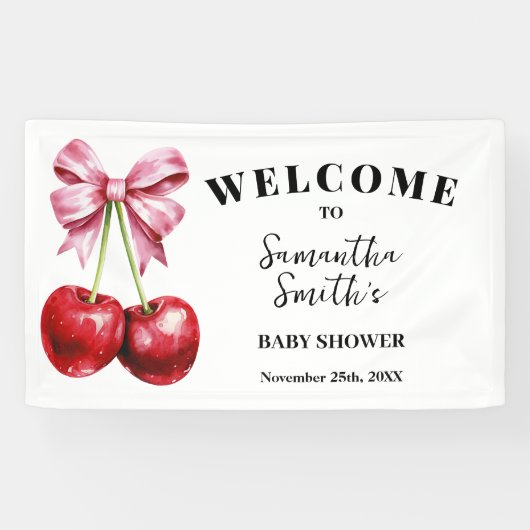Kers op de top Welkom Baby Shower Banner (Horizontaal)
