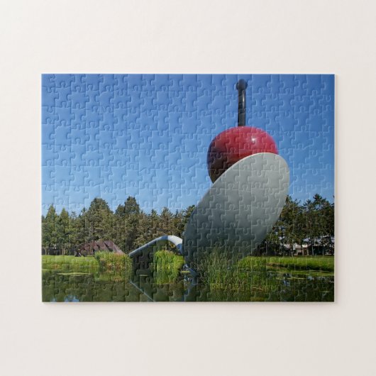 Kers op een Lepel Minnesota. Legpuzzel (Horizontaal)