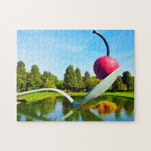 Kers op een lepel Minnesota. Legpuzzel