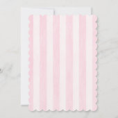 Kers Op Top Coquette Baby Shower Uitnodiging (Achterkant)