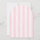 Kers Op Top Gebogen Coquette Baby Shower Kaart (Achterkant)