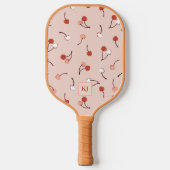 Kers-op-top-gemonogrammeerde Pickleball-paddle Pickleball Paddle (Voorkant)
