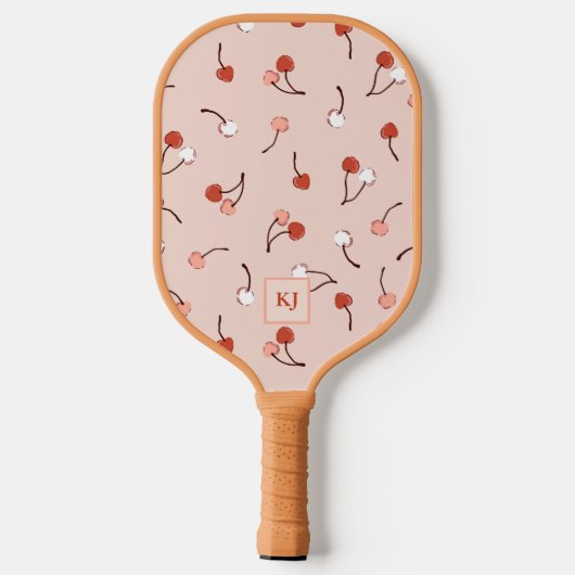 Kers-op-top-gemonogrammeerde Pickleball-paddle Pickleball Paddle (Achterkant)