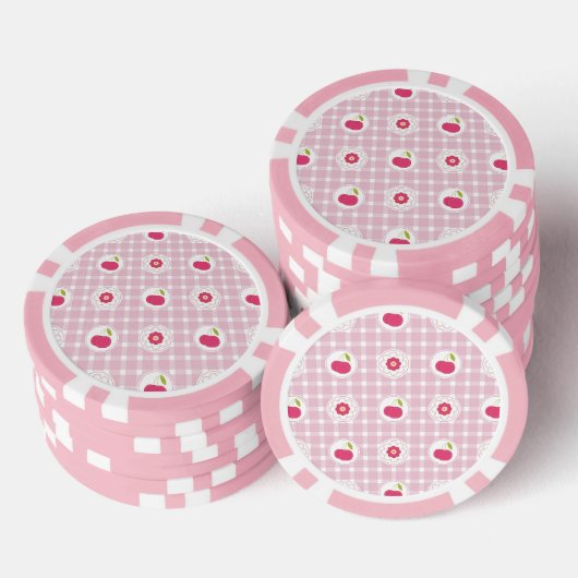 Kers Picknick Poker Chips (Opstapeling)