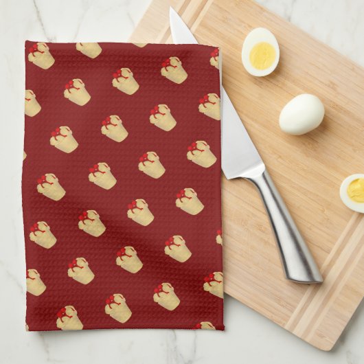 Kers Popover Theedoek (Quarter Fold)