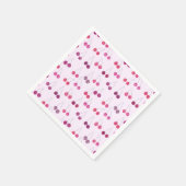 Kers Roze Waterverf Feestje Servet (Hoek)