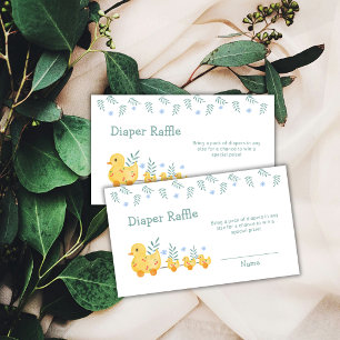 Kers Rubber Moeder Eend Luier Raffle Baby Shower Informatiekaartje