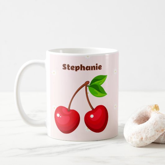 Kers Smoor Verjaardag Koffiemok (Met donut)