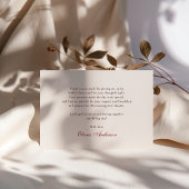 Kers Strepen Bruidsmeisjesfeest Bedankkaart