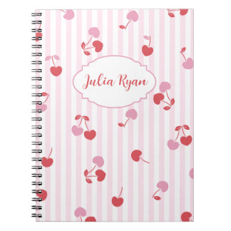 Kers Strepen Notitieboek