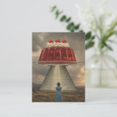 Kers Surreal Zoete Traktatie Briefkaart (Staand voorkant)