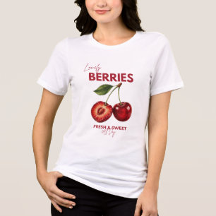 Kers T-shirt - Lieve Bessen Grafische Tee
