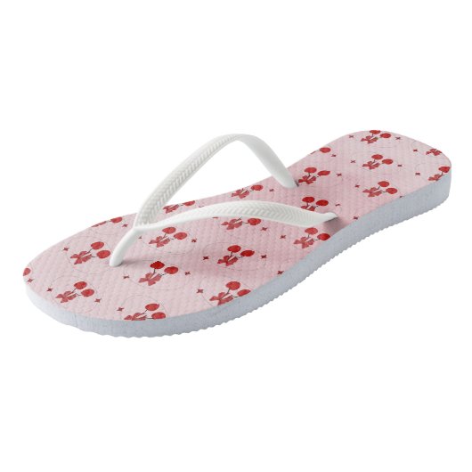 Kers Teenslippers (Schuin)