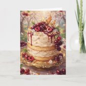 Kers Vanille Cake | Gefeliciteerd Oma/Tante Kaart (Voorkant)