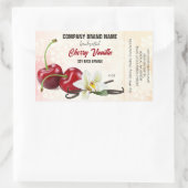 Kers Vanille Fruit Kaars Ingredienten Label (Tas)