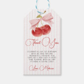 Kers verjaardag favoriet label cadeaulabel (Voorkant)