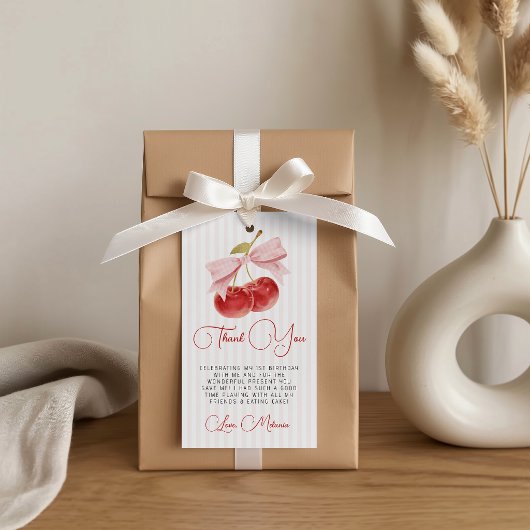 Kers verjaardag favoriet label cadeaulabel