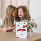 Kers Verjaardagsuitnodiging Kaart