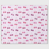 Kers Watercolor Patroon Cadeaupapier (Vlak)