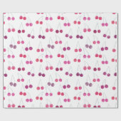 Kers Watercolor Patroon Cadeaupapier (Vlak)