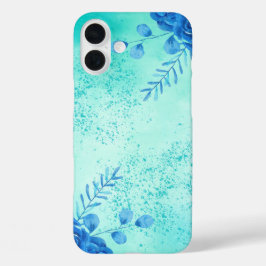 Kers waterverf bloemen iPhone 16 plus hoesje