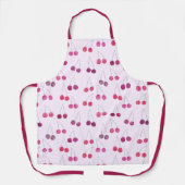 Kers Waterverf Patroon Roze Schort (Voorkant)