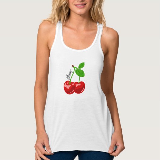 Kers zoet tanktop (Voorkant)