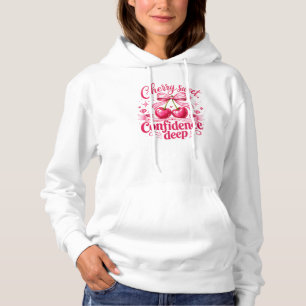 Kers Zoete Vertrouwen Diepe Roze Flirt Quote Hoodie
