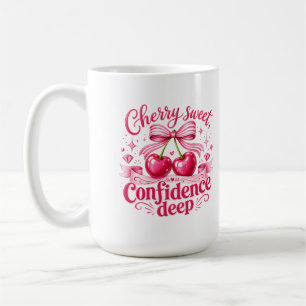 Kers Zoete Vertrouwen Diepe Roze Flirt Quote Koffiemok