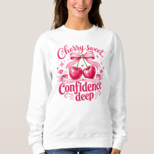 Kers Zoete Vertrouwen Diepe Roze Flirt Quote Trui
