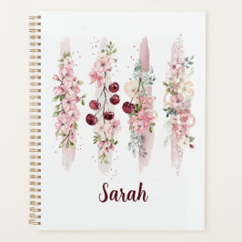 Kersbloesem Bloemenaquarel, Naam toevoegen Planner
