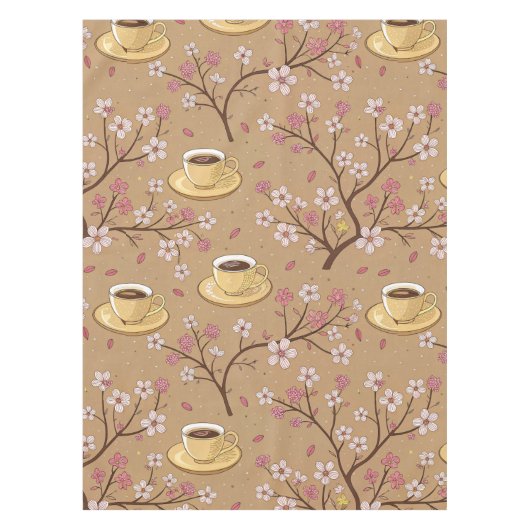 Kersbloesem Coffee Cozy Patroon (1) Tafelkleed (Voorkant)