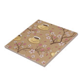 Kersbloesem Coffee Cozy Patroon (1) Tegeltje (Zijkant)