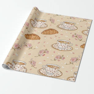 Kersbloesem Coffee Cozy Patroon (2) Cadeaupapier
