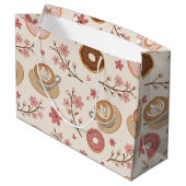 Kersbloesem Coffee Cozy Patroon (3) Groot Cadeauzakje (Achterkant Gekanteld)