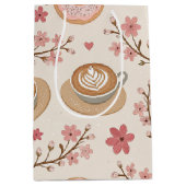 Kersbloesem Coffee Cozy Patroon (3) Medium Cadeauzakje (Voorkant)