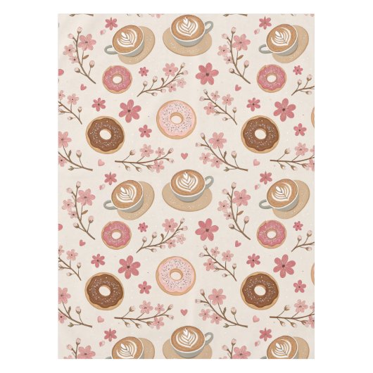Kersbloesem Coffee Cozy Patroon (3) Tafelkleed (Voorkant)