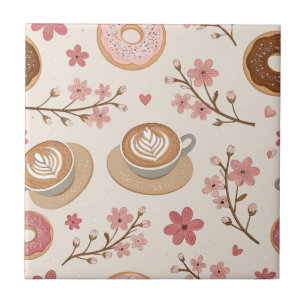 Kersbloesem Coffee Cozy Patroon (3) Tegeltje