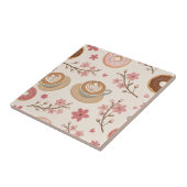 Kersbloesem Coffee Cozy Patroon (3) Tegeltje (Zijkant)