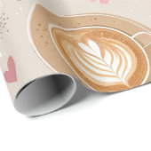 Kersbloesem Coffee Cozy Patroon (7) Cadeaupapier (Rol Hoek)
